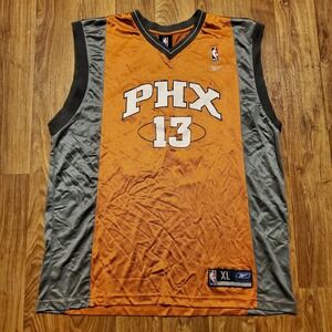 Vintage Reebok Jersey Phoenix Suns Steve Nash #13 Orange XL Team Apparel NBA